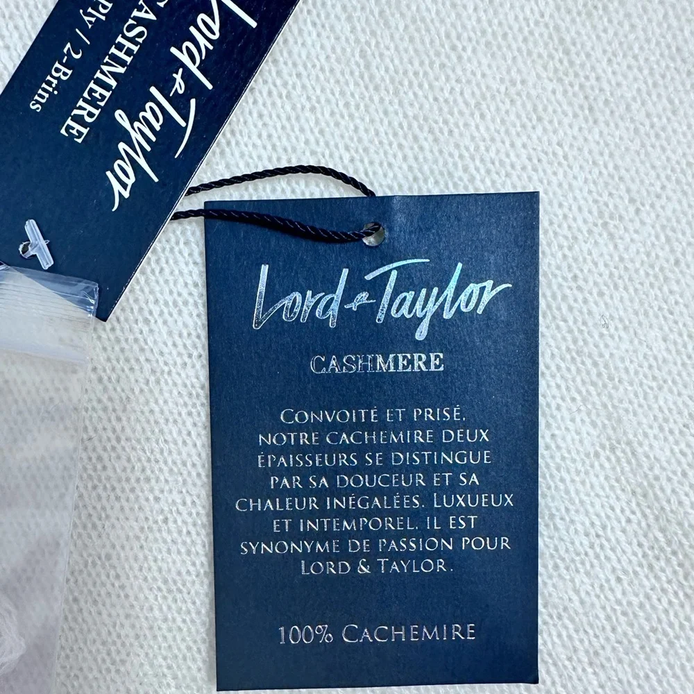 LORD & TAYLOR CASHMERE Short sleeves‎ Sweater Size XSMALL